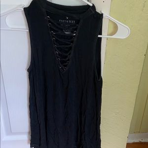 soft & sexy black tank top